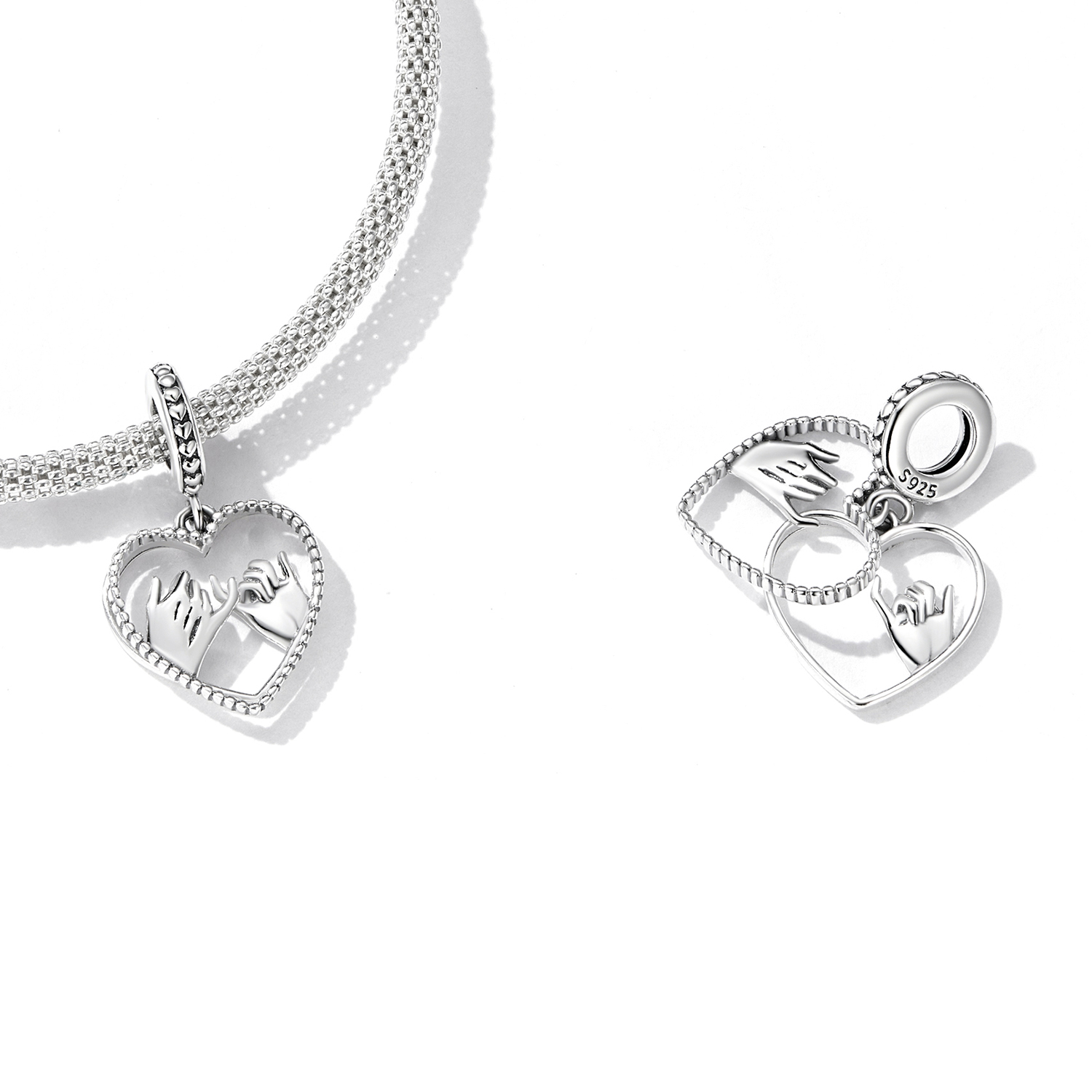 Pandora Style Liefde hand in hand Hangende Bedel - SCC2270