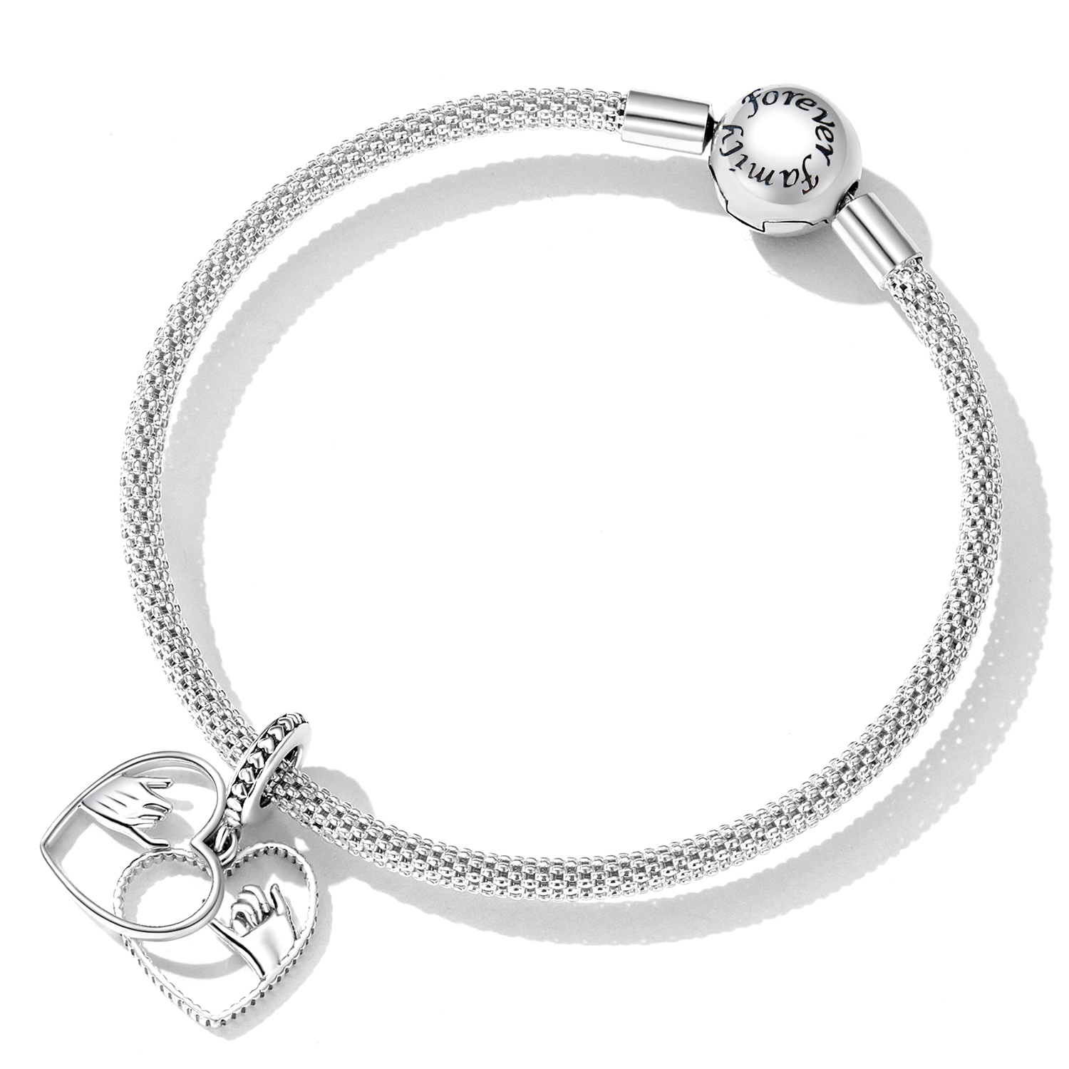 Pandora Style Liefde hand in hand Hangende Bedel - SCC2270