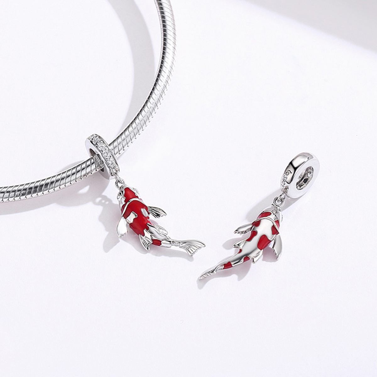 Pandora Style Lucky Koi Hangende Bedel - BSC085