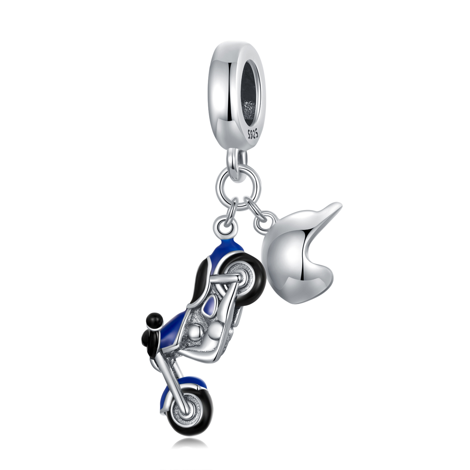 Pandora Style Motorfiets Hangende Bedel - SCC2364