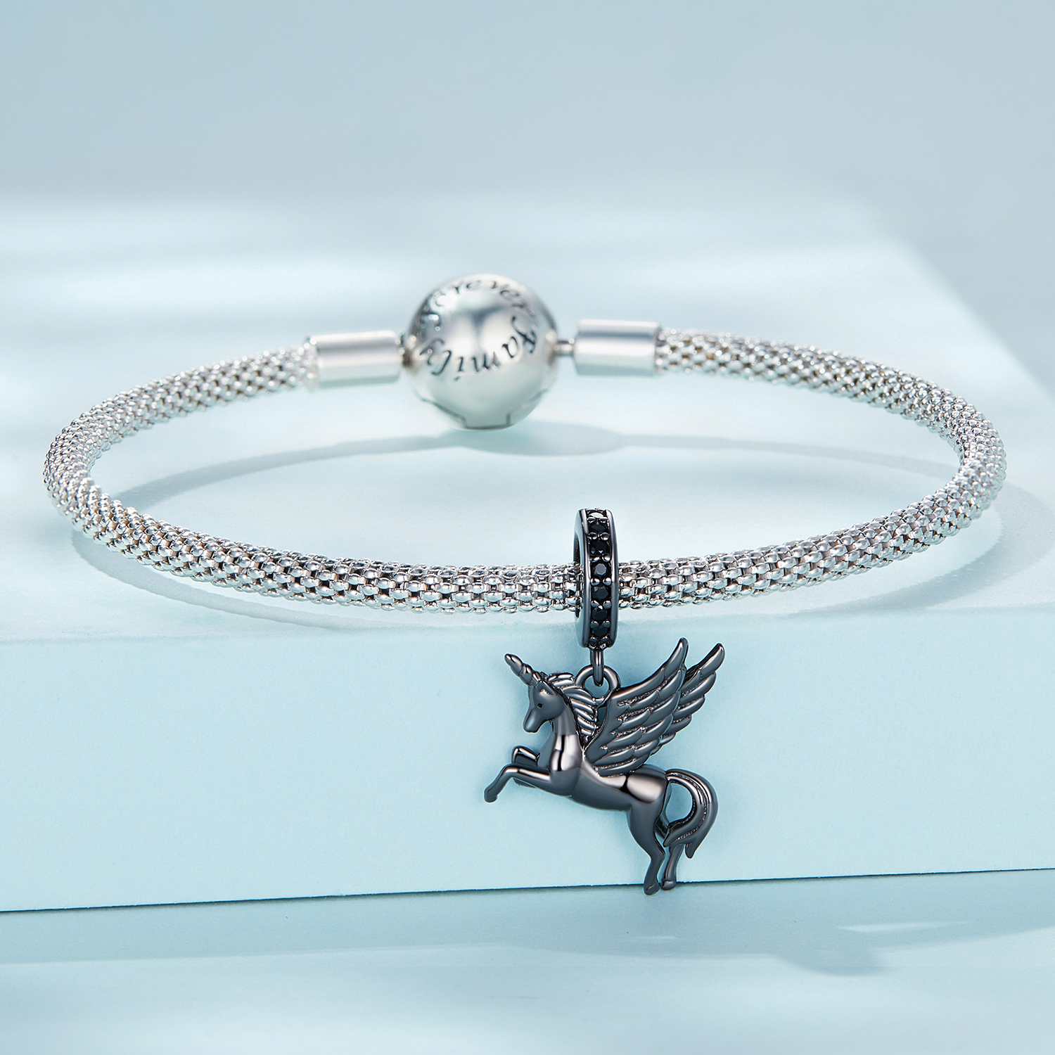 Pandora Style Pegasus Hangende Bedel - SCC2389