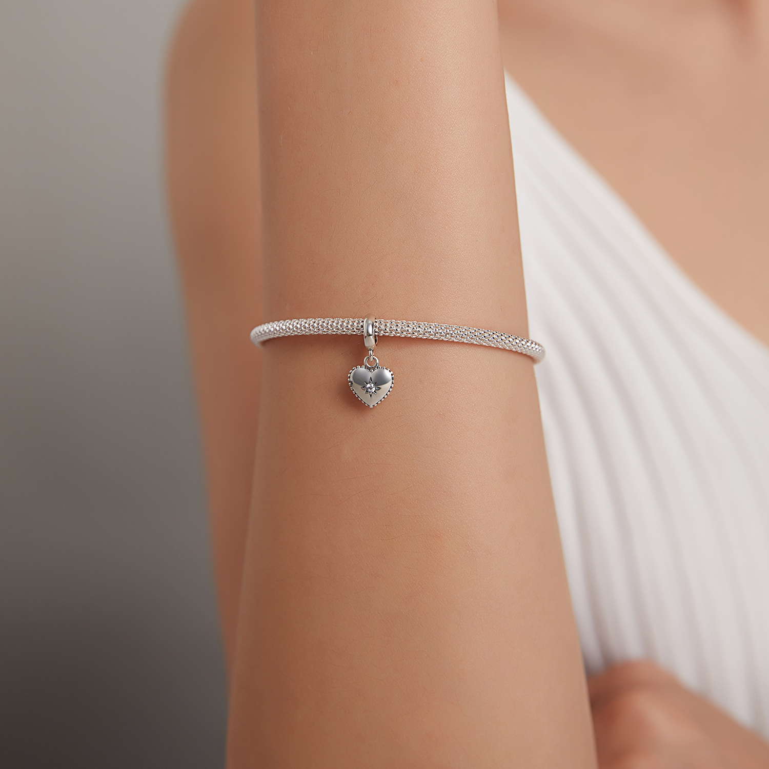 Pandora Style Starburst Liefde Hangende Bedel - SCX132