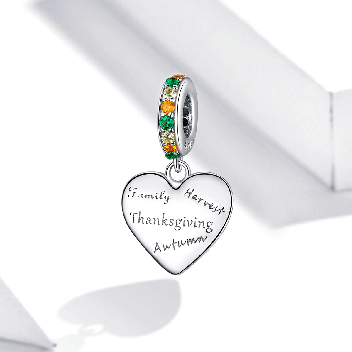 Pandora Style Thanksgiving Liefde Hangende Bedel - BSC344