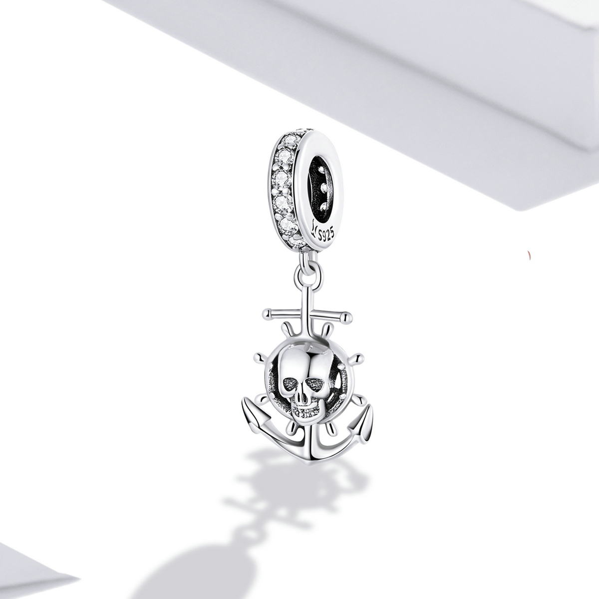 Pandora Style World Travel - Skelet Piratenschip Hangende Bedel - SCC2030