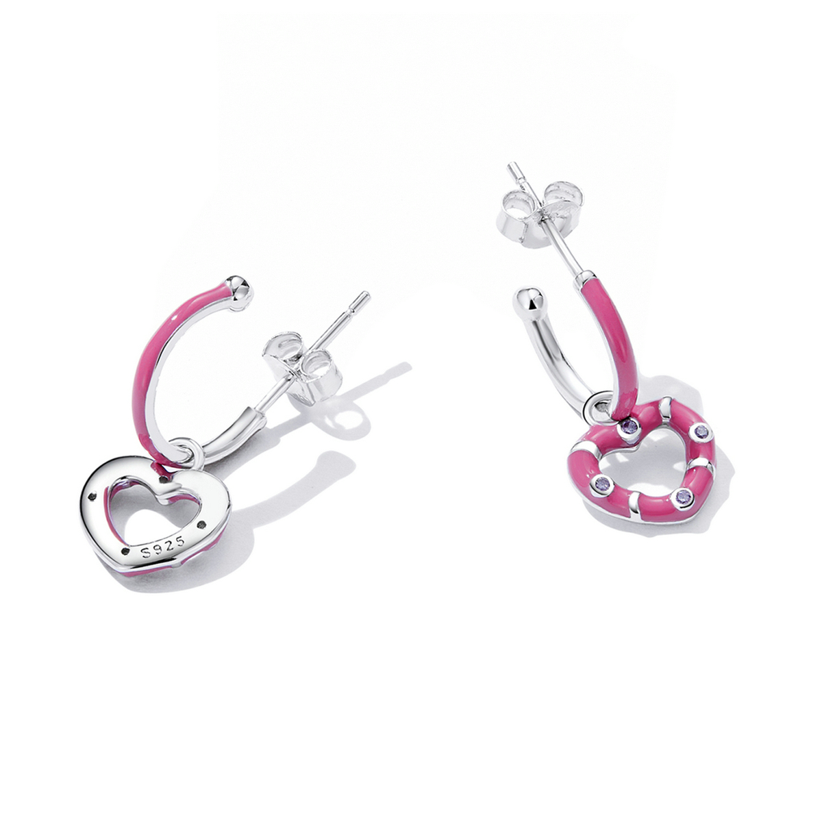 Pandora Style Eenvoudige liefde Oorhangers - BSE596