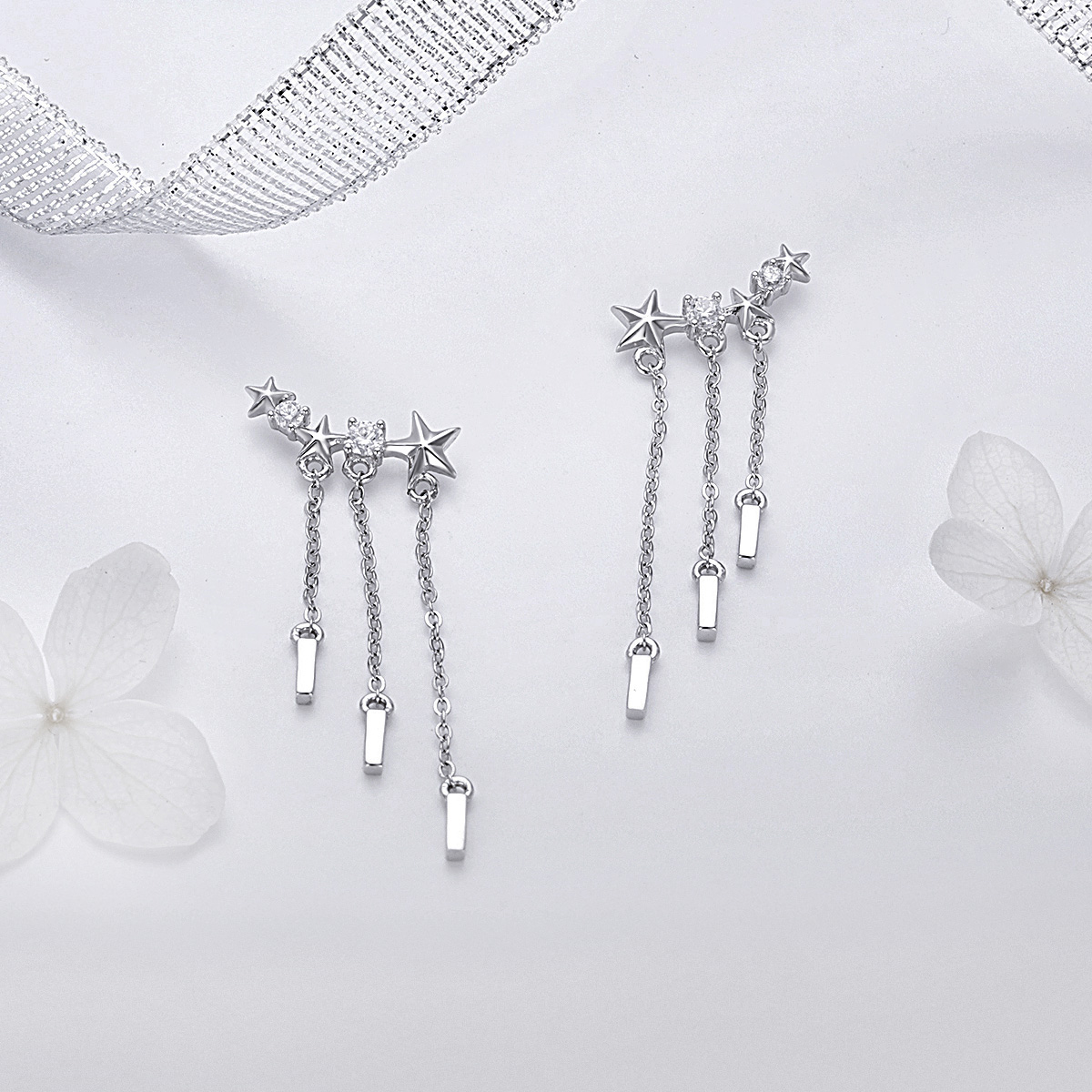 Pandora Style Meteoor Liefde Oorhangers - SCE399