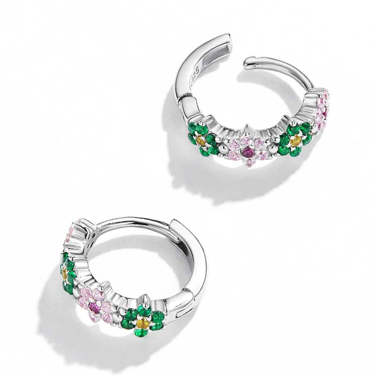 Pandora Style Delicate bloemen Oorbellen - SCE1320