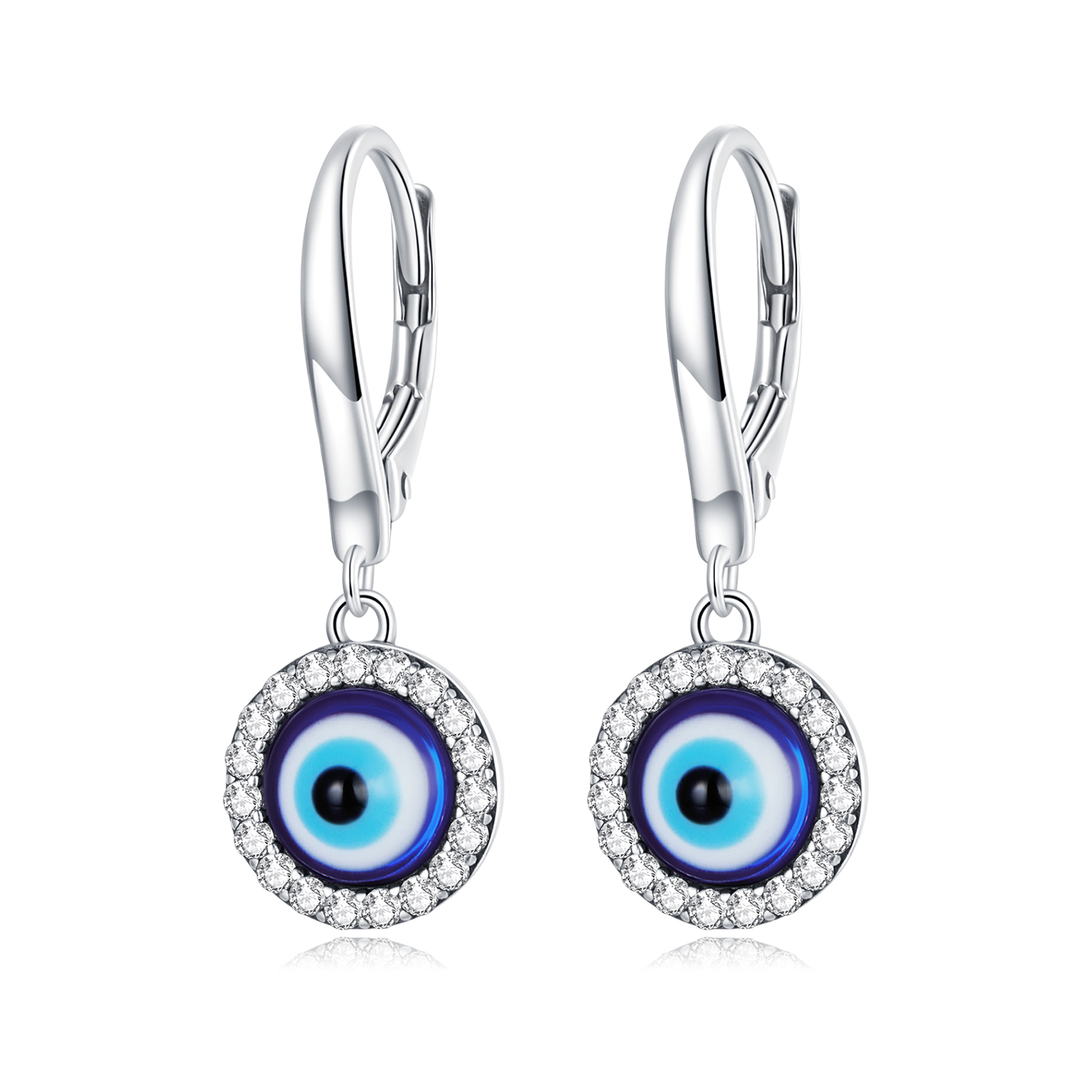 Pandora Style Hars Devil Eye Oorbellen - BSE638