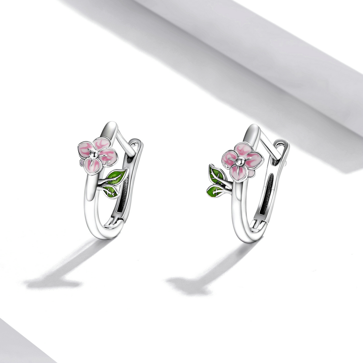 Pandora Style Lentekersenbloesems Oorbellen - SCE1287