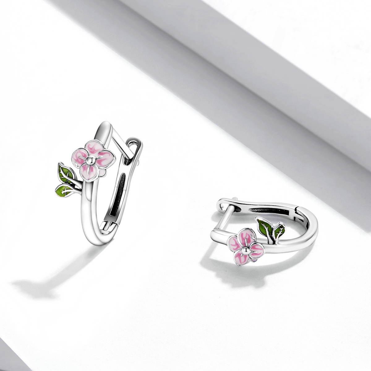 Pandora Style Lentekersenbloesems Oorbellen - SCE1287