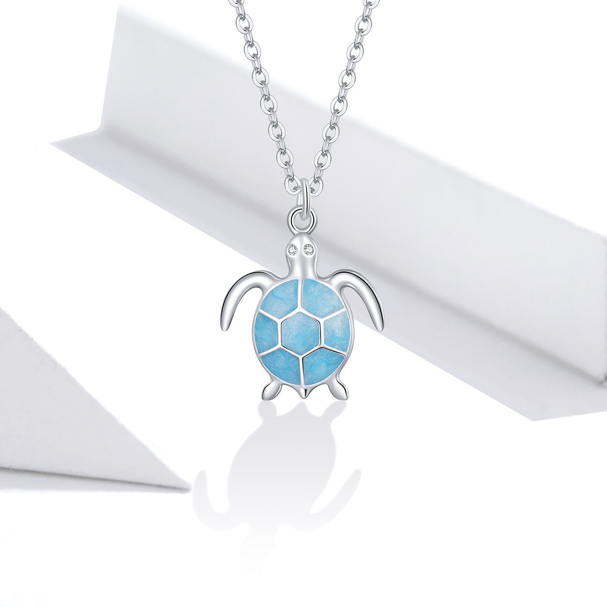 Pandora Style Blauwe schildpad Ketting - SCN446