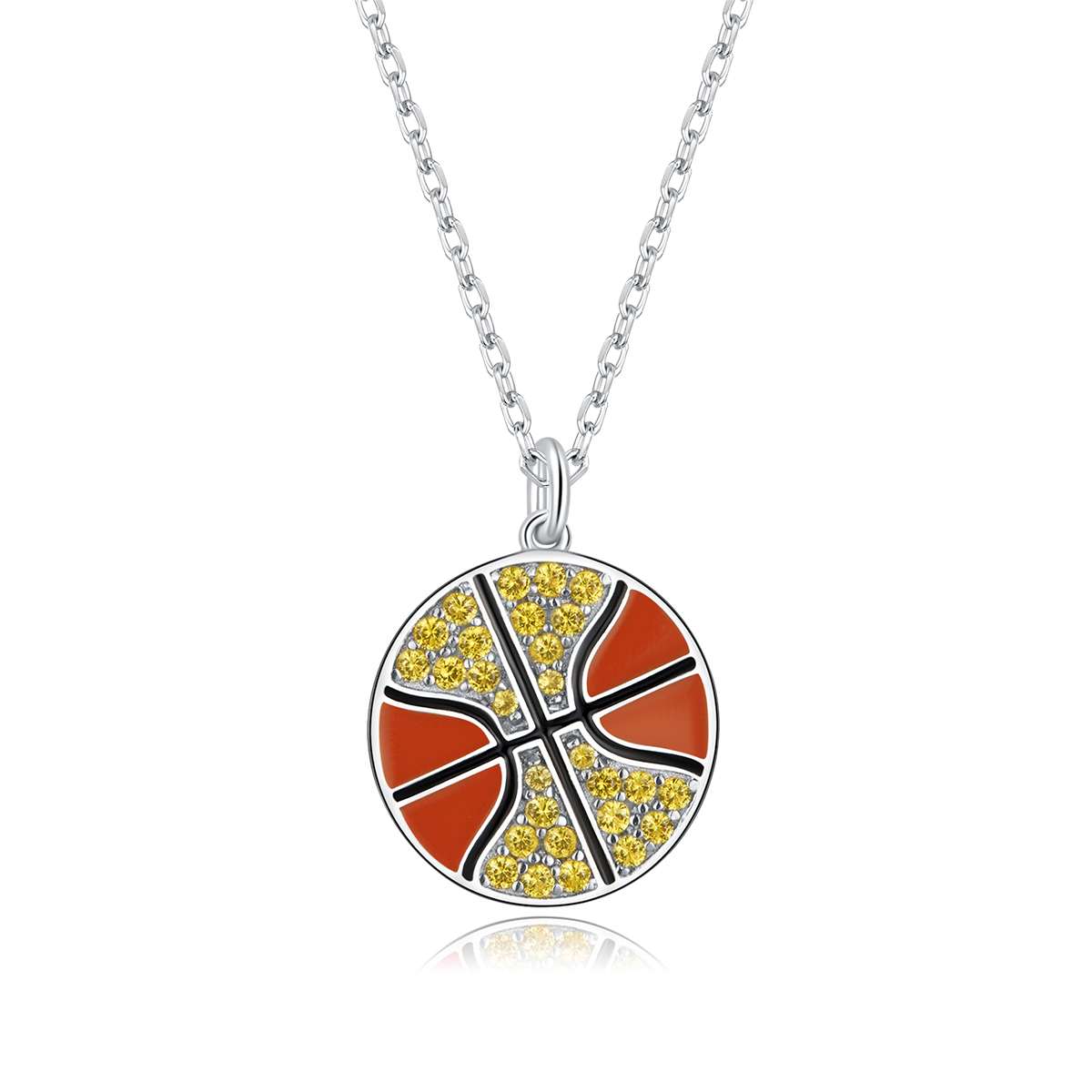 Pandora Style Dynamisch basketbal Ketting - BSN203