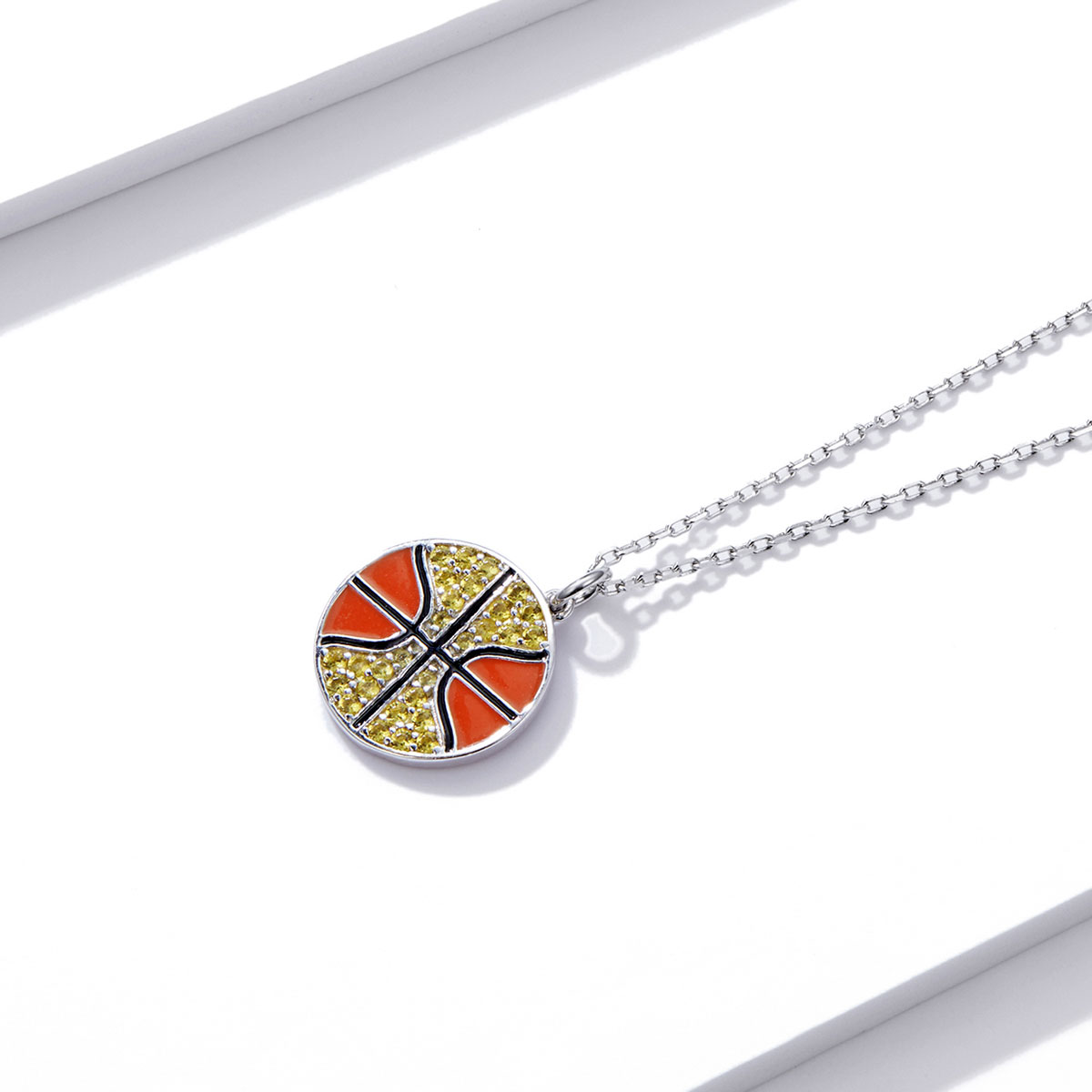 Pandora Style Dynamisch basketbal Ketting - BSN203