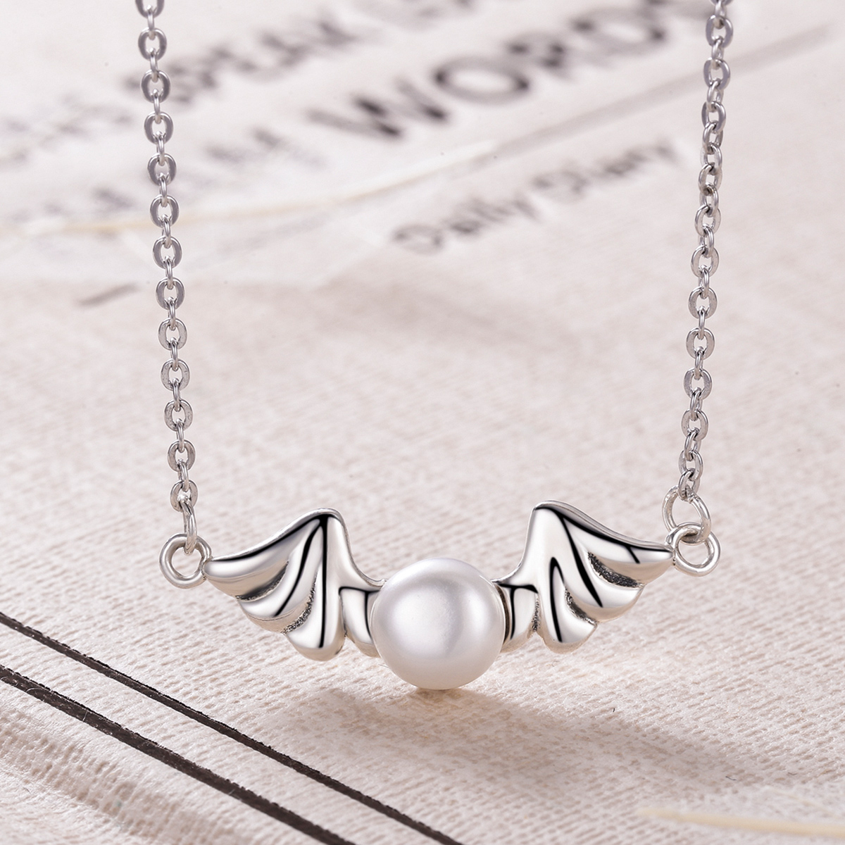 Pandora Style Engelenvleugels Ketting - VSN021