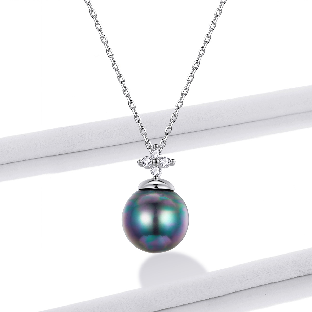 Pandora Style Glimmende kralen Ketting - BSN226