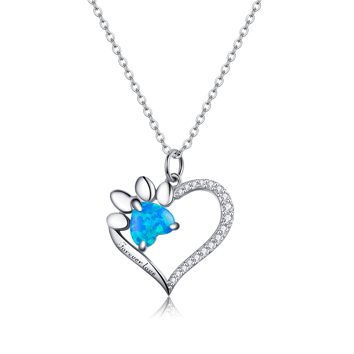 Pandora Style Hartmerken Ketting - BSN225