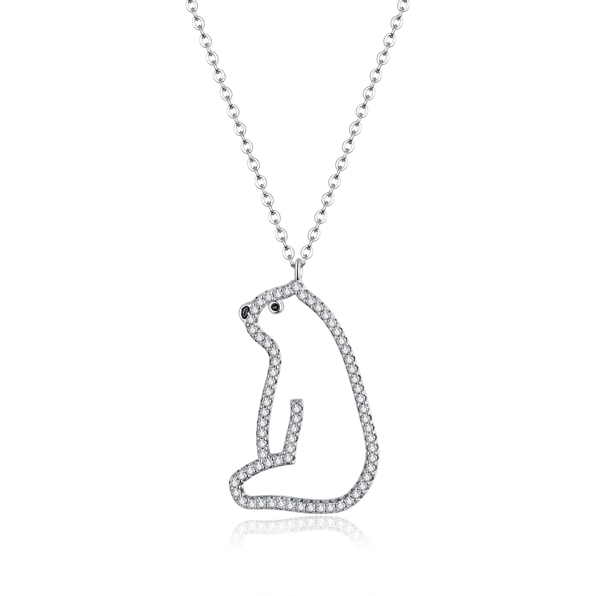 Pandora Style Ijsbeer Ketting - BSN195