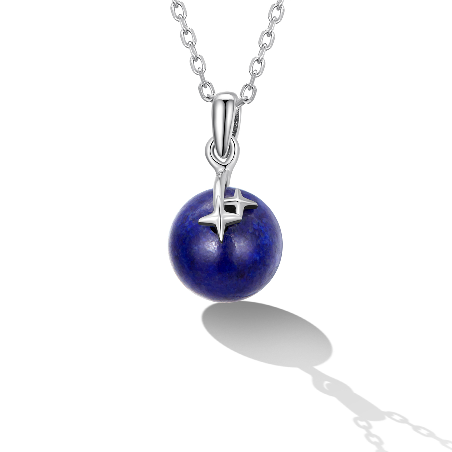 Pandora Style Lapis Lazuli Meteoor Ketting - SCN480