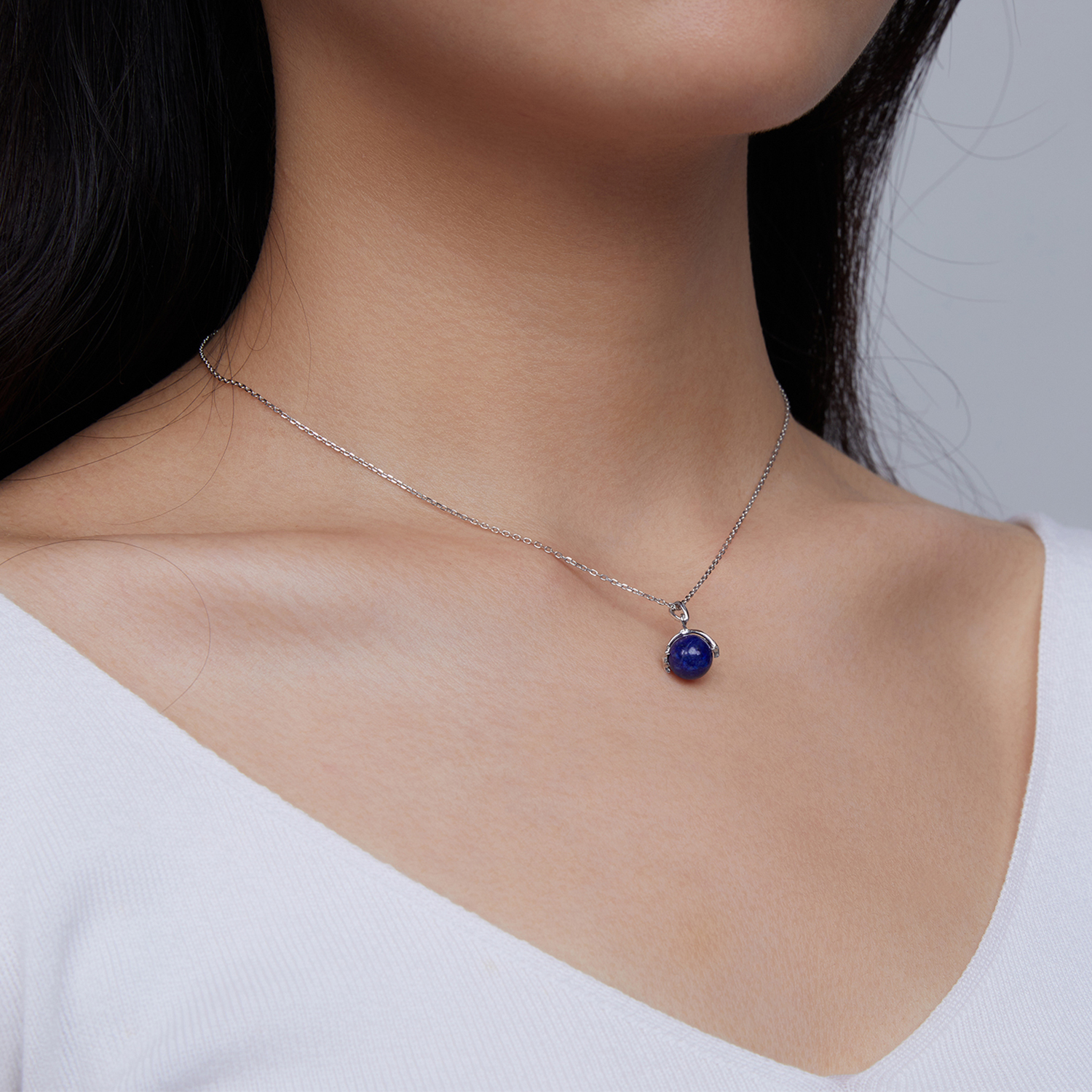 Pandora Style Lapis Lazuli Meteoor Ketting - SCN480