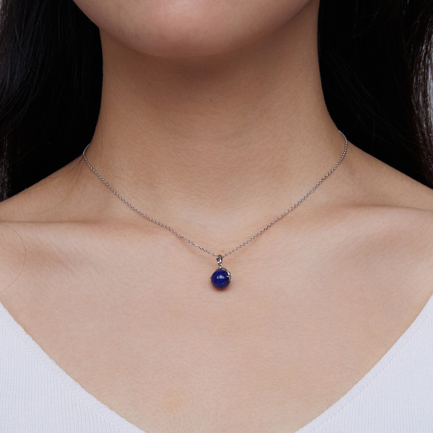 Pandora Style Lapis Lazuli Meteoor Ketting - SCN480