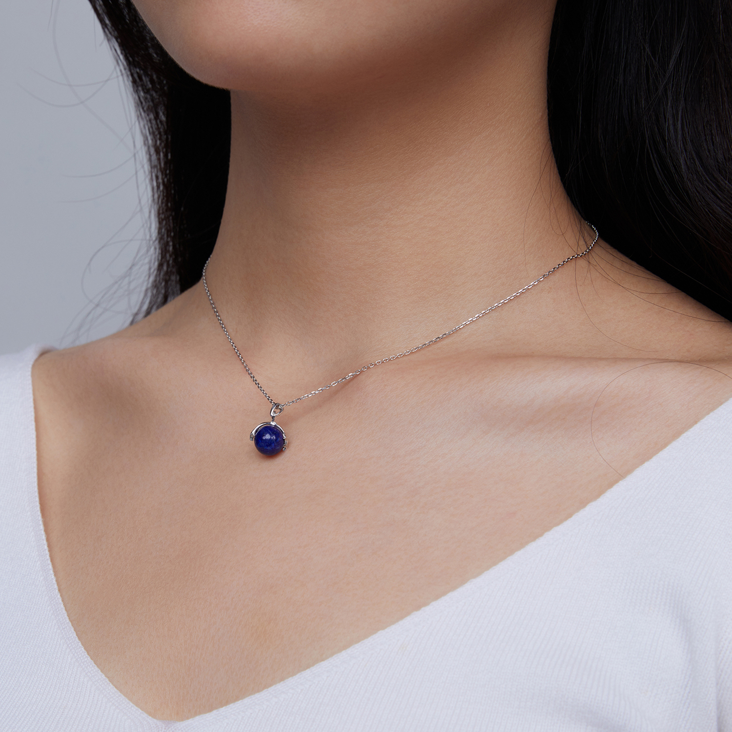 Pandora Style Lapis Lazuli Meteoor Ketting - SCN480