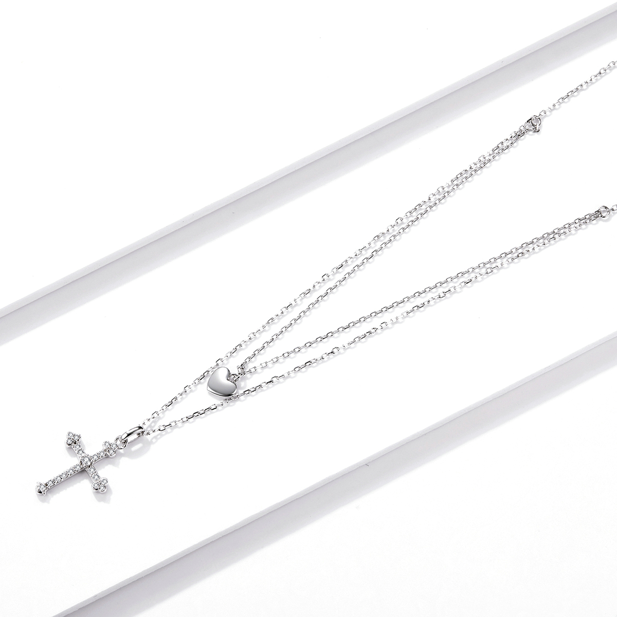 Pandora Style Liefs Kruis Ketting - BSN197