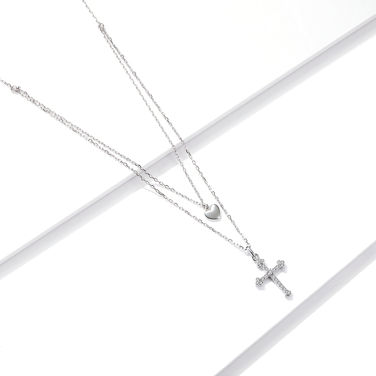 Pandora Style Liefs Kruis Ketting - BSN197