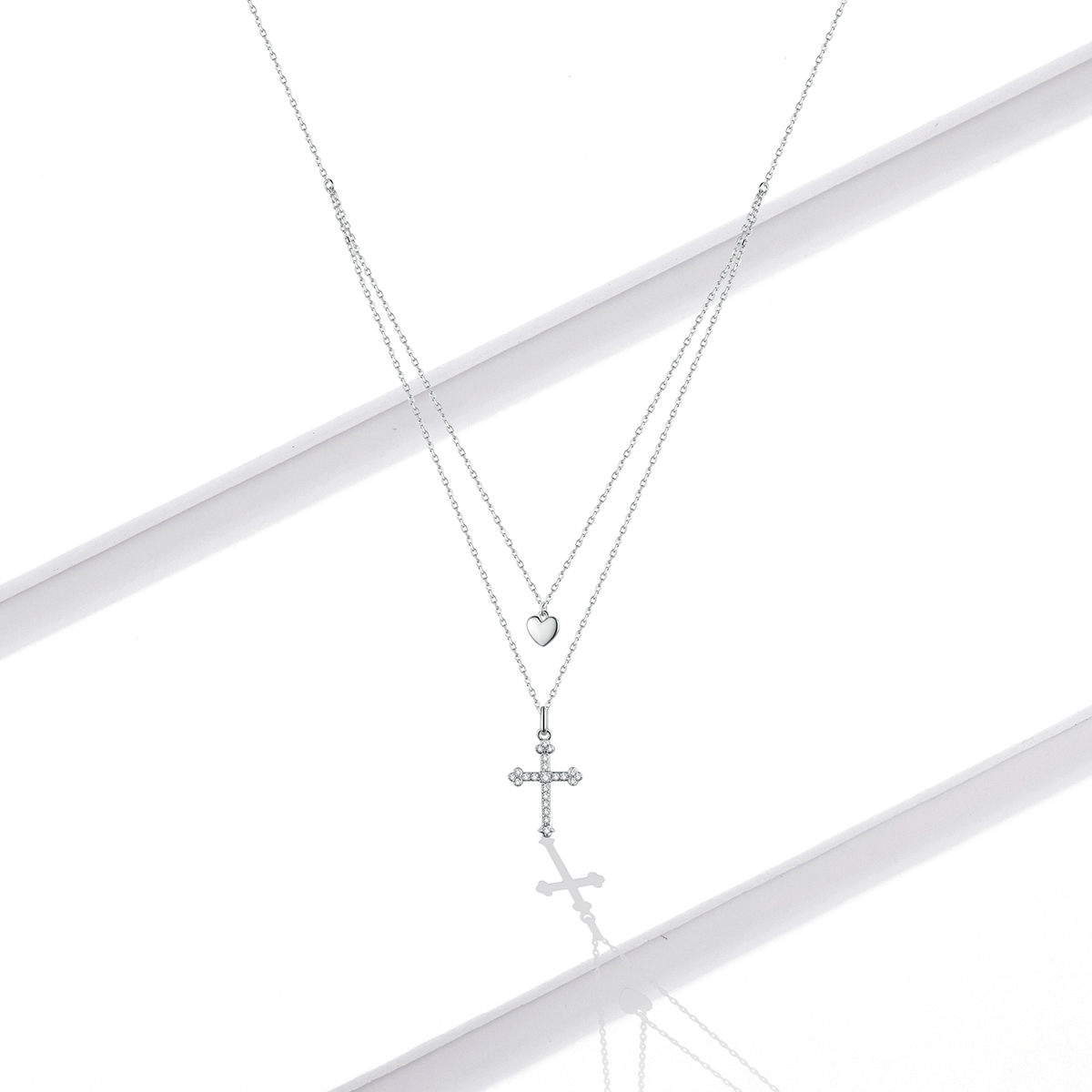 Pandora Style Liefs Kruis Ketting - BSN197