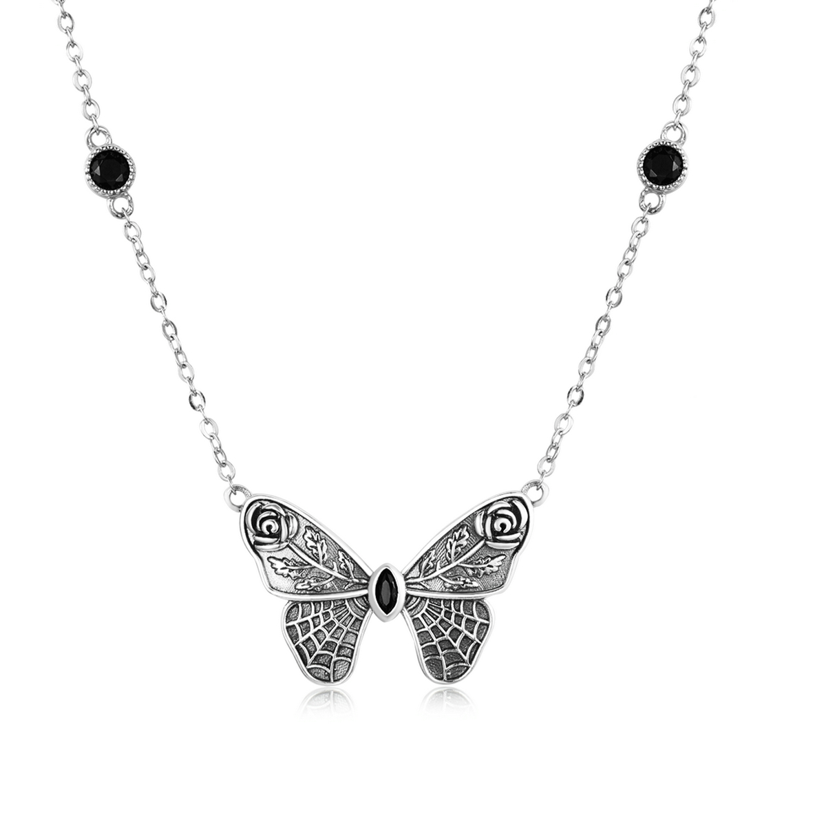 Pandora Style Retro Vlinder Ketting - BSN235