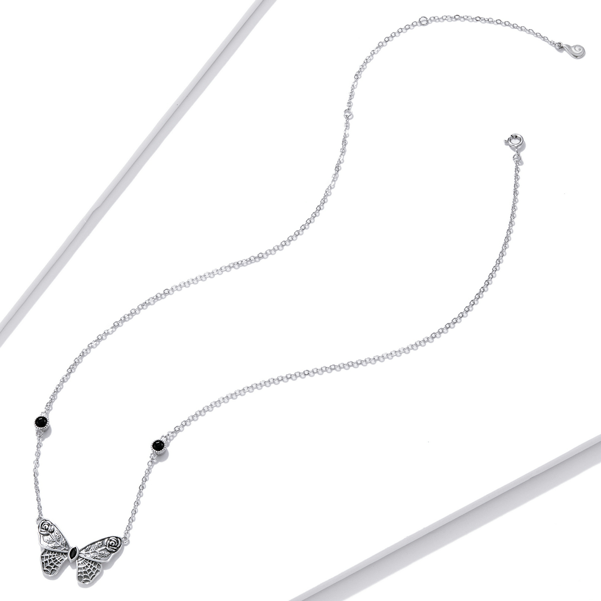 Pandora Style Retro Vlinder Ketting - BSN235