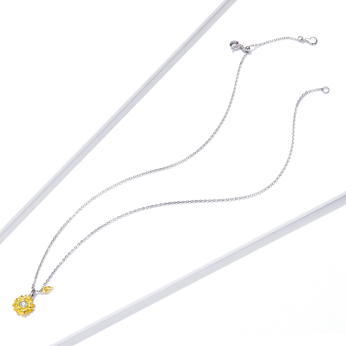 Pandora Style Zonnebloem Ketting - BSN212