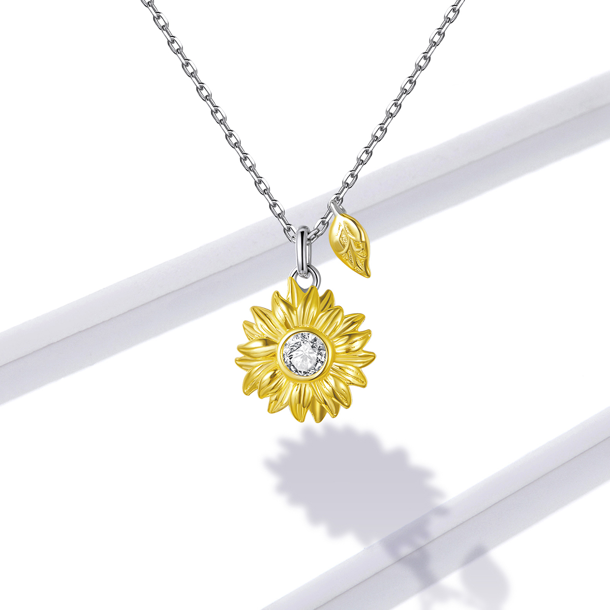 Pandora Style Zonnebloem Ketting - BSN212