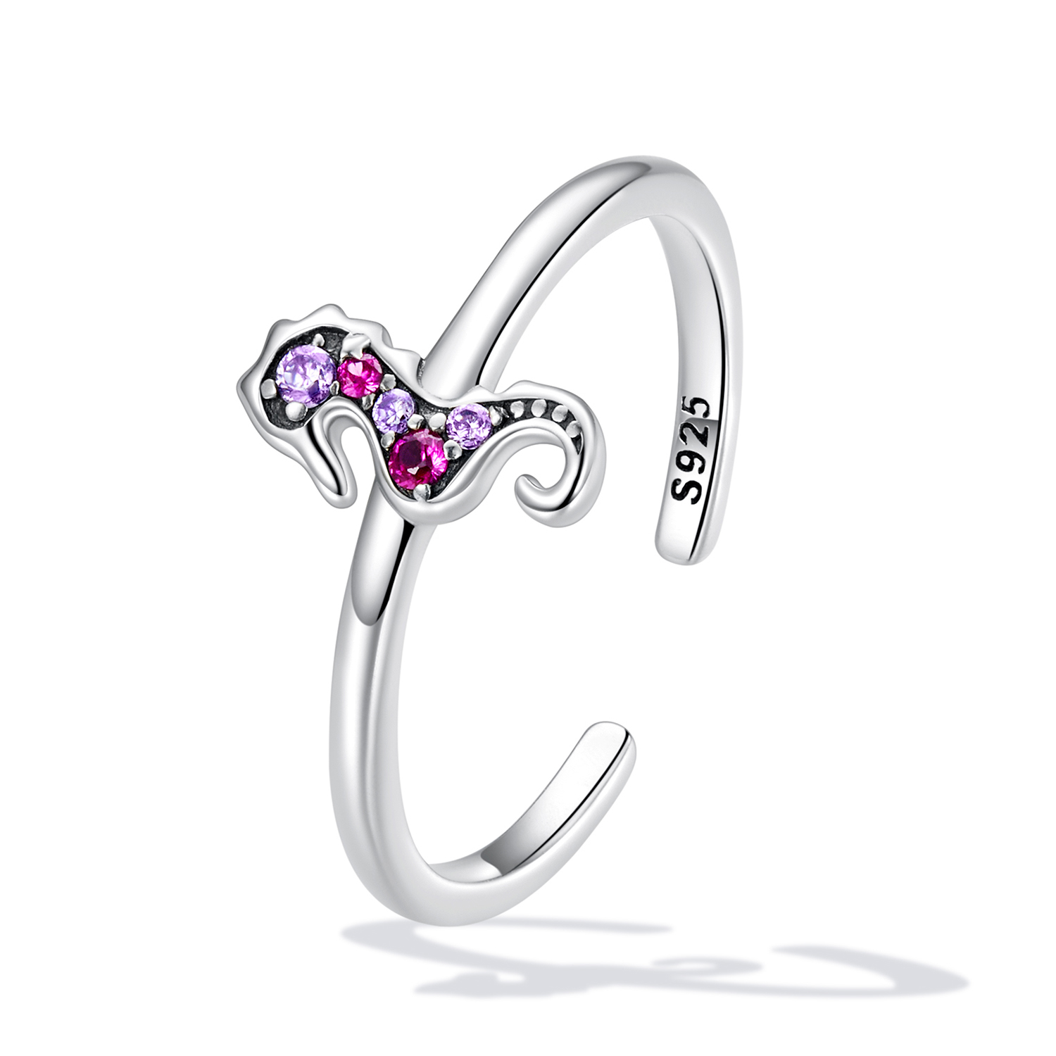 Pandora Style Exquise Zeepaardje Open Ring - SCR816