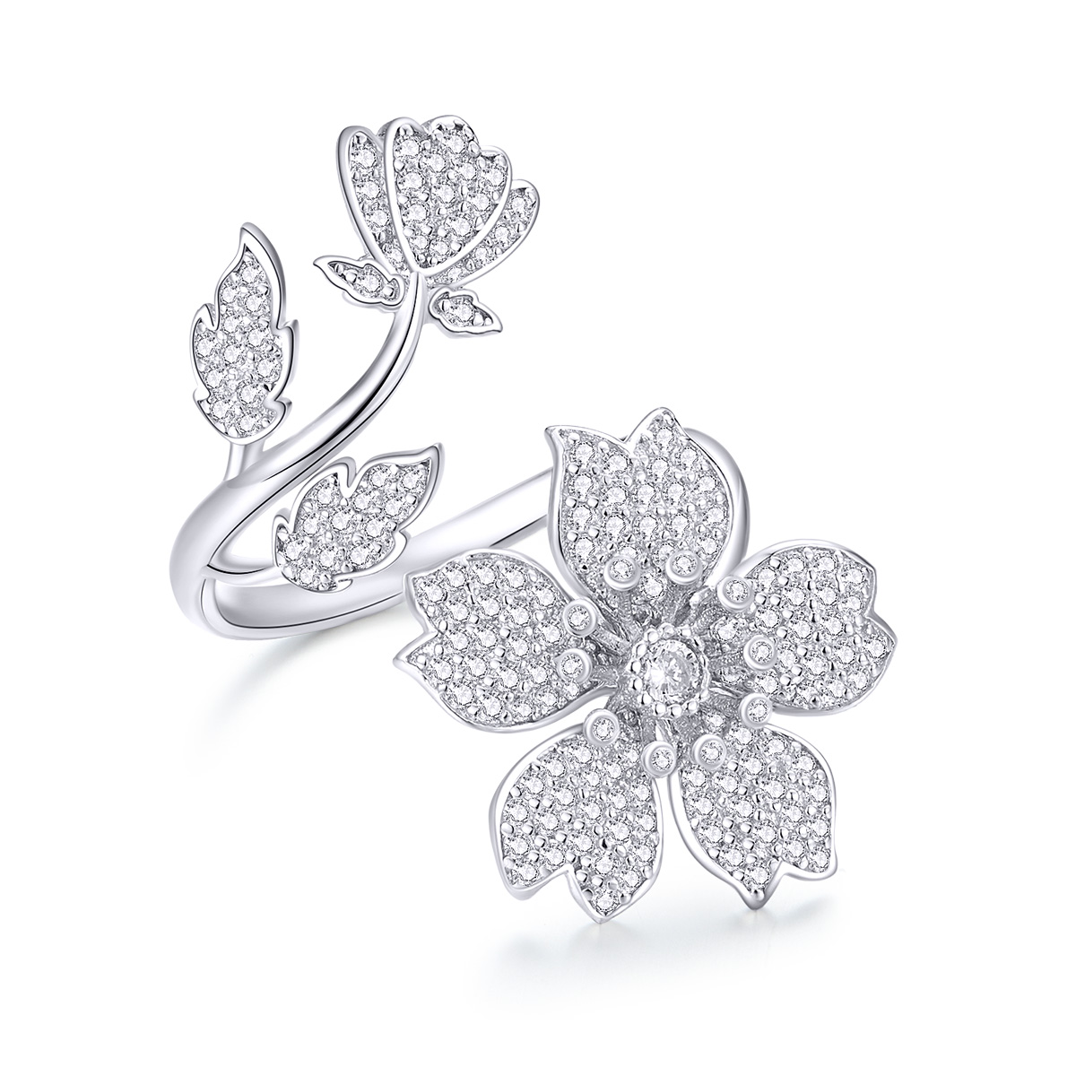 Pandora Style Kersenbloesems Open Ring - BSR076