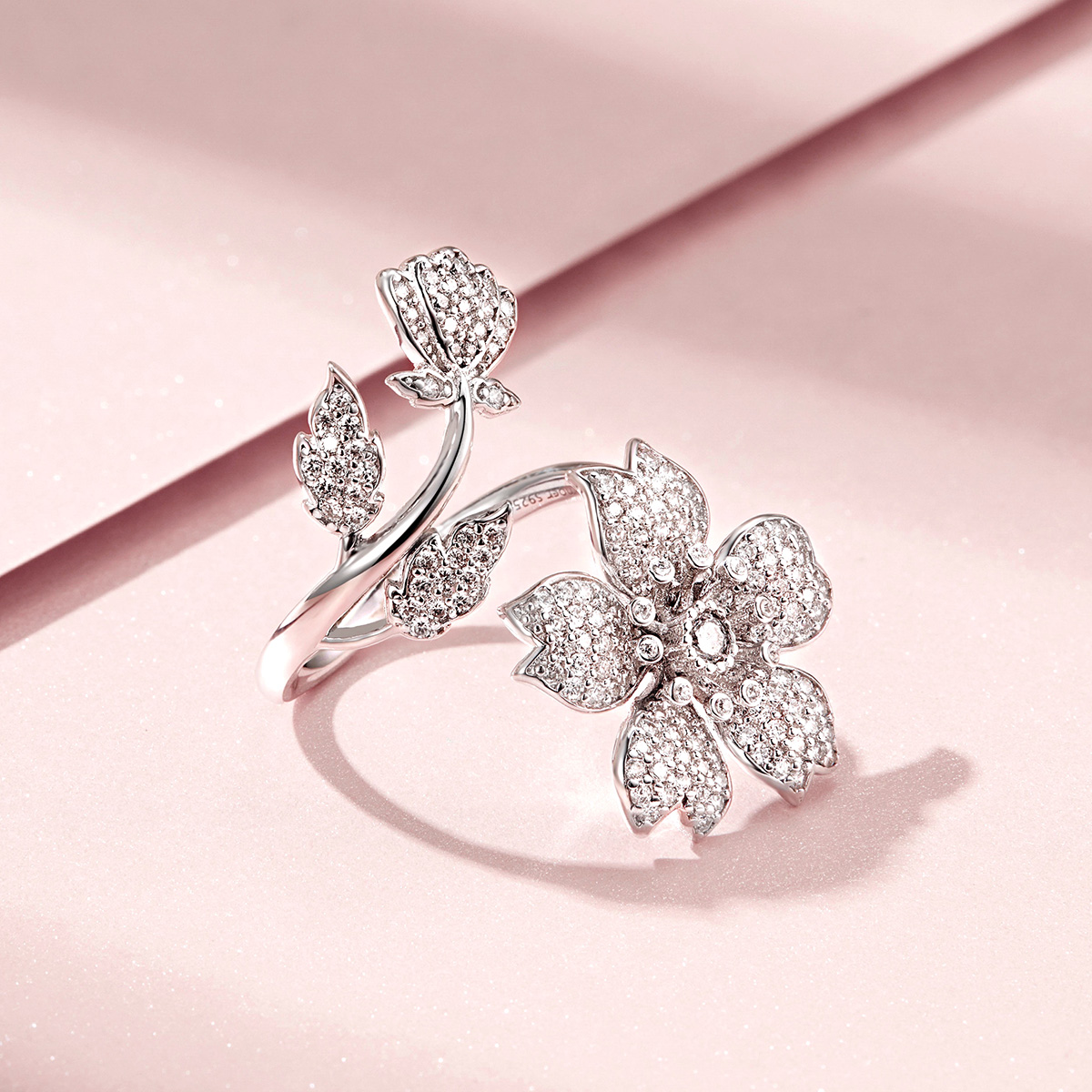 Pandora Style Kersenbloesems Open Ring - BSR076