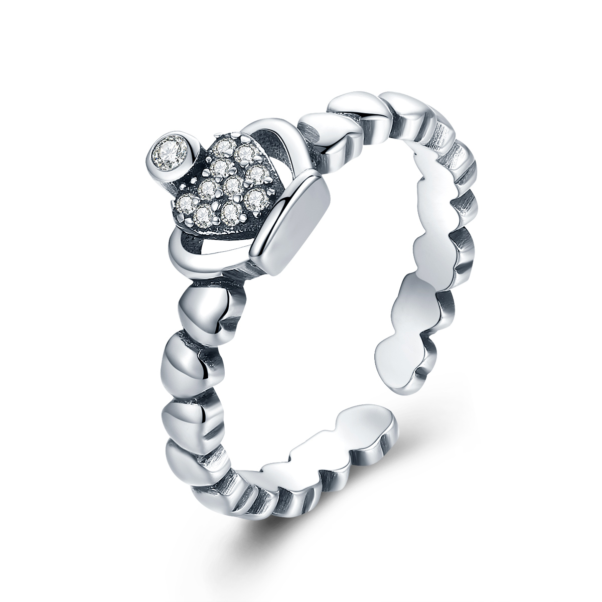 Pandora Style Koningin Laurel Krans Open Ring - VSR142