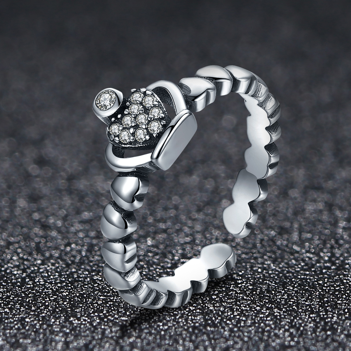 Pandora Style Koningin Laurel Krans Open Ring - VSR142