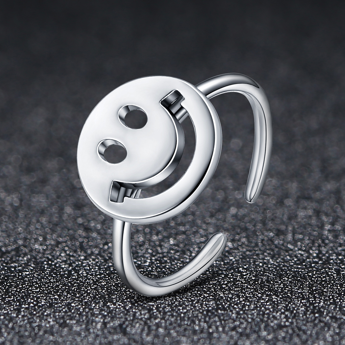 Pandora Style Leuke smiley Open Ring - VSR117