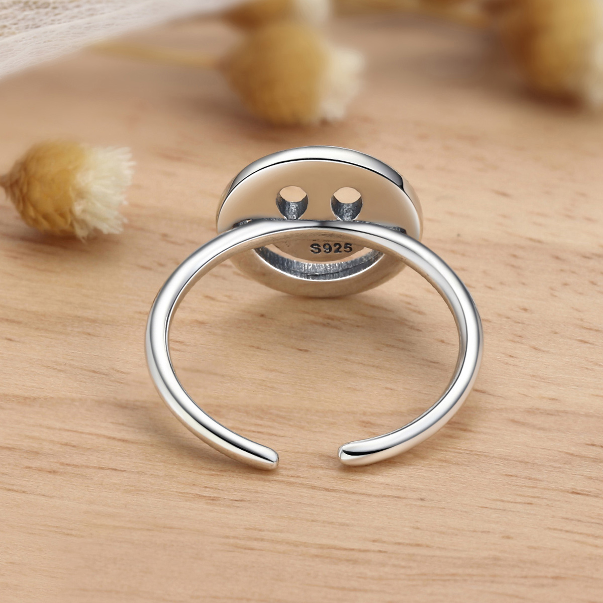 Pandora Style Leuke smiley Open Ring - VSR117