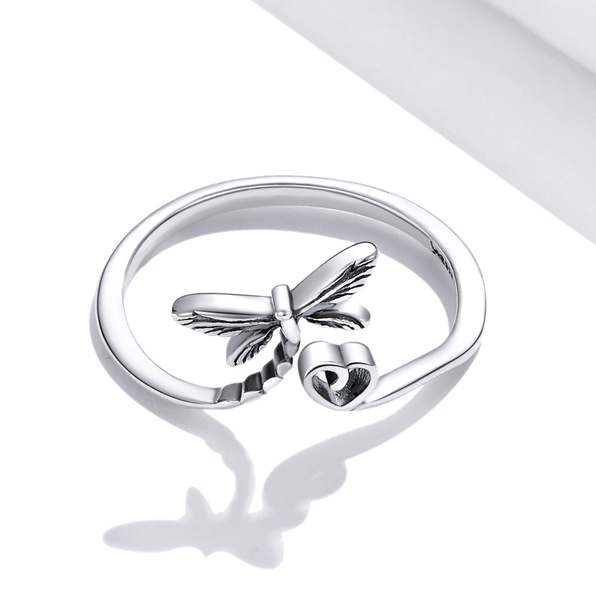 Pandora Style Liefde Dragonfly Open Ring - SCR734