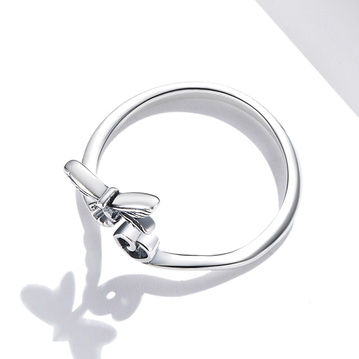 Pandora Style Liefde Dragonfly Open Ring - SCR734