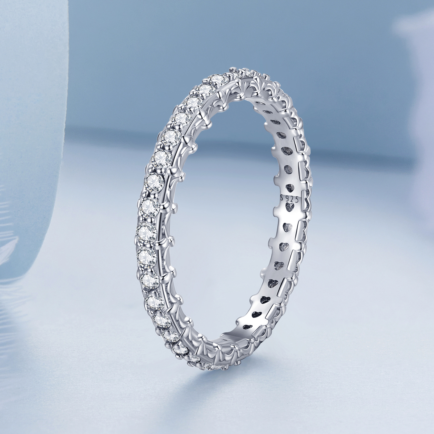 Pandora Style Patroon Kleur Zirkonium Ring - BSR277