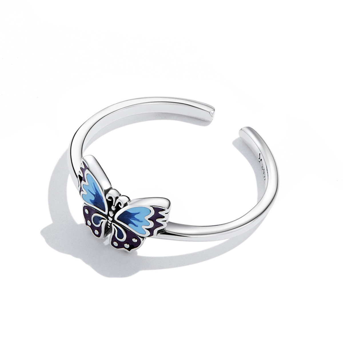 Pandora Style Retro Vlinder Open Ring - SCR802