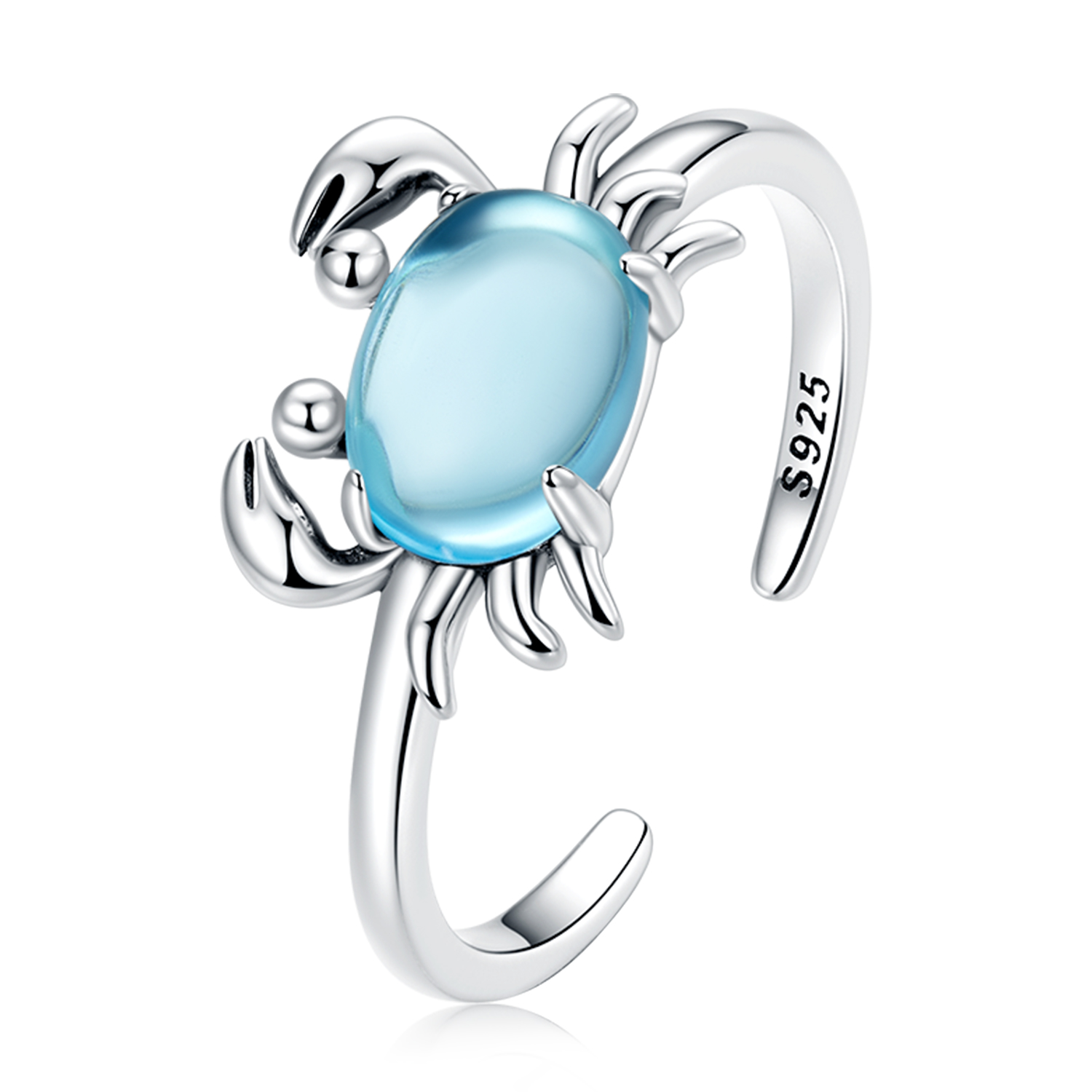 Pandora Style Schattige Krab Open Ring - SCR814