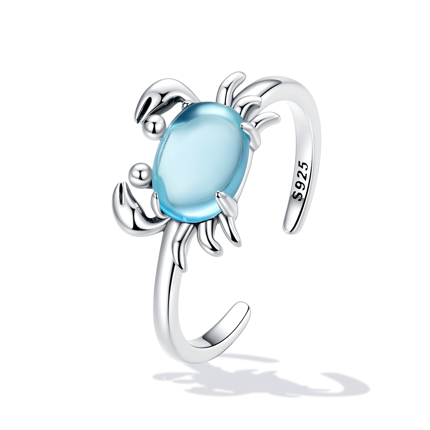 Pandora Style Schattige Krab Open Ring - SCR814