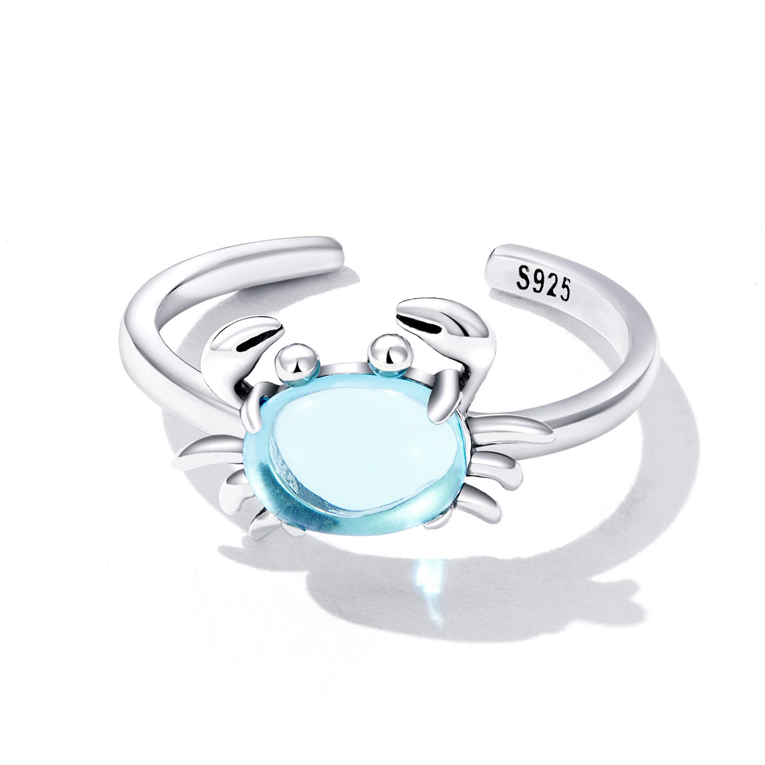 Pandora Style Schattige Krab Open Ring - SCR814