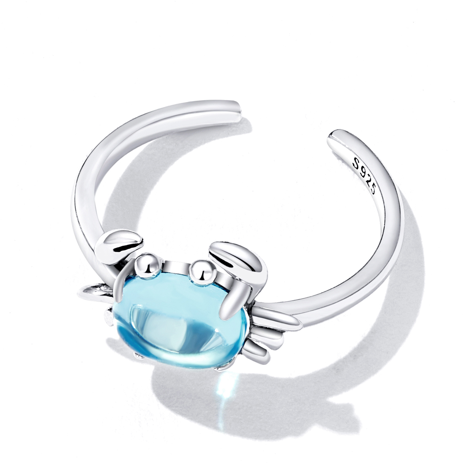 Pandora Style Schattige Krab Open Ring - SCR814