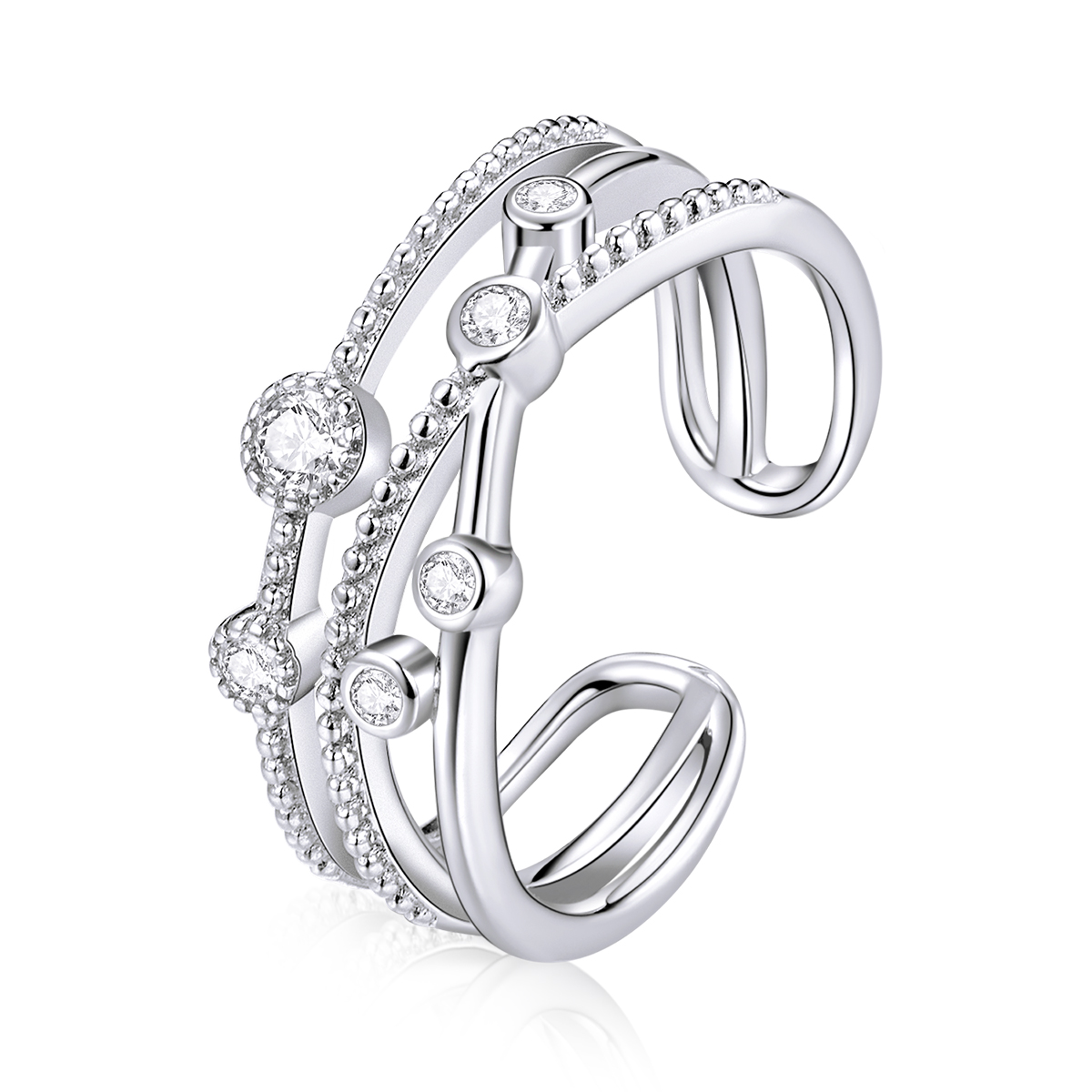 Pandora Style Shine Ster Open Ring - BSR162