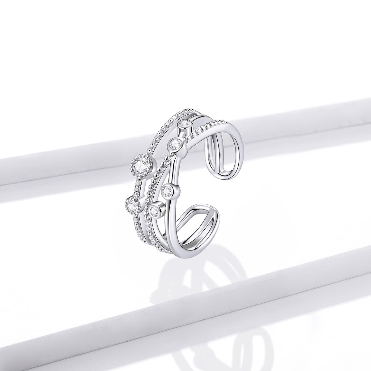 Pandora Style Shine Ster Open Ring - BSR162