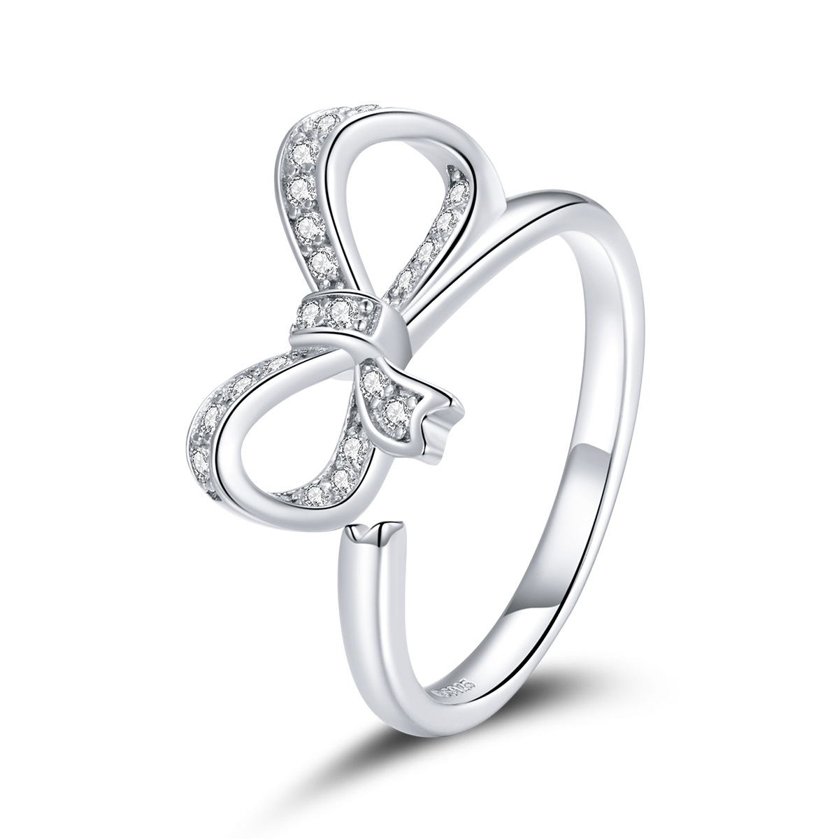 Pandora Style Strik Lint Open Ring - BSR158